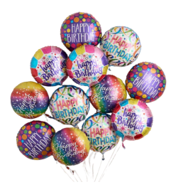 Happy Birthday Balloon Bouquet. An arrangement by Sueppel's Flowers. Happy Birthday Balloon Bouquet. An arrangement by Sueppel's Flowers.