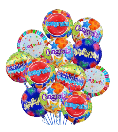 Congratulations Balloon Bouquet. An arrangement by Sueppel's Flowers. Congratulations Balloon Bouquet. An arrangement by Sueppel's Flowers.