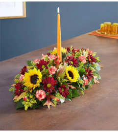Fields of Europe™ for Fall Centerpiece. An arrangement by Blessing and Blooms Florist.