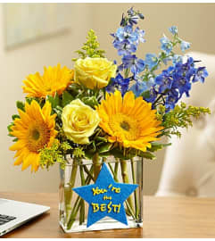 You're the Best Bouquet in a Rectangle V. An arrangement by Blessing and Blooms Florist.
