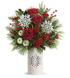 Teleflora's Flurry Of Elegance Bouquet. An arrangement by Pompano Beach Floral.