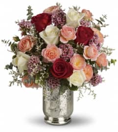 Teleflora's Always Yours Bouquet. An arrangement by Pompano Beach Floral.