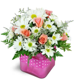 Bubble Gum Bliss™. An arrangement by Colonial Flowers and Gift Shoppe.
