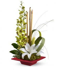 Teleflora's Secret Oasis. An arrangement by Dowling Flowers.
