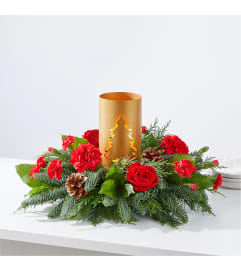 Making Memories Centerpiece. An arrangement by Country Cousins Flower Shop.