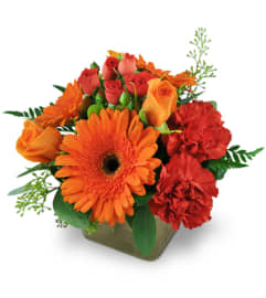 Sunrise Surprise. An arrangement by Yesterday's Florist and Gifts.