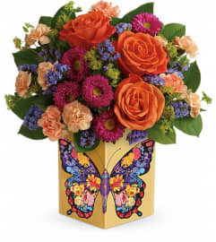 Teleflora's Gorgeous Gratitude Bouquet. An arrangement by Pompano Beach Floral.