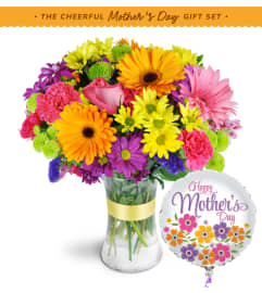 Beautiful Blooms and Balloon Bundle for Mom. An arrangement by Bana Florist.