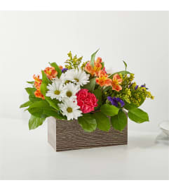 The Oopsie Daisy Box Bouquet. An arrangement by Country Cousins Flower Shop.