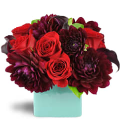 Rubies in the Sky™. An arrangement by La Florecita Flowers.