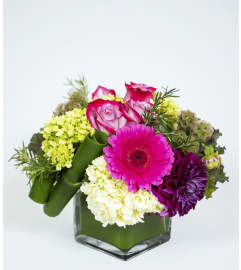 Pops of Color. An arrangement by La Petite Florist and Gifts.