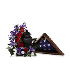 The FTD® Patriotic Tribute™ Arrangement. An arrangement by Mystic Garden Floral.