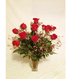 A Classic Bloom Red Roses. An arrangement by Triple A Florist.