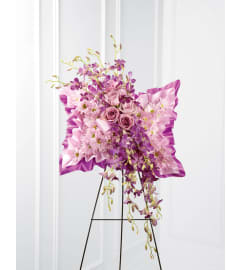 The FTD® Simply Restful™ Floral Pillow. An arrangement by Mystic Garden Floral.