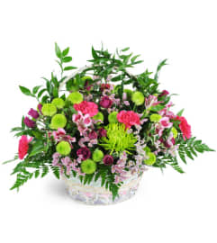 Beautiful Blooms Basket™. An arrangement by Flowers by La Gi.
