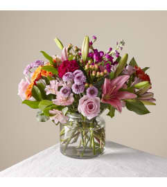 Candy Hearts Bouquet 2021. An arrangement by Syd Kemsley Florist.