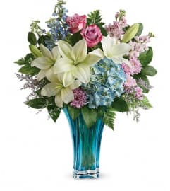 Teleflora's Heart's Pirouette Bouquet. An arrangement by Pompano Beach Floral.