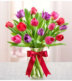 Tulips for Your Valentine™. An arrangement by Blessing and Blooms Florist.
