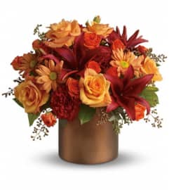 Teleflora's Amazing Autumn. An arrangement by Pompano Beach Floral.