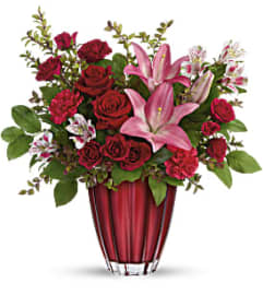 Teleflora's Romantic Radiance Bouquet. An arrangement by Vivian Flowers.
