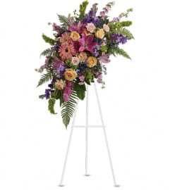 Heavenly Grace Spray. An arrangement by Wasaga Flowers.