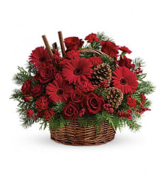 It's a Red Christmas. An arrangement by Top Flower Designers. It's a Red Christmas. An arrangement by Top Flower Designers.