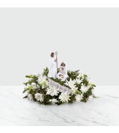 DaySpring® God's Gift of Love™ Centerpiece by FTD®. An arrangement by Sandy's Florist.