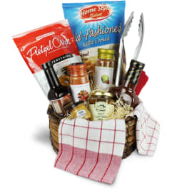 Smokin' Hot BBQ Basket™. An arrangement by Abundant Flowers and Gift Shoppe.