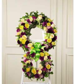 The FTD® Eternity™ Standing Easel. An arrangement by Mystic Garden Floral.
