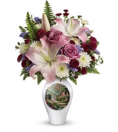 Thomas Kinkade's Moments Of Grace by Teleflora. An arrangement by Devine Orchid.