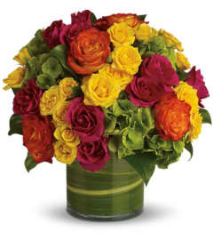 Blossoms in Vogue. An arrangement by Wasaga Flowers.