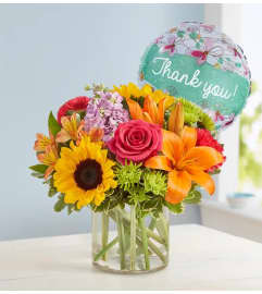 Floral Embrace™ Thank You. An arrangement by Lovingly Charlotte.