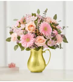 Blushing Beauty Medley™ Bouquet. An arrangement by 1800flowers Encinitas.