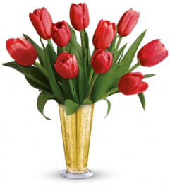 Tempt Me Tulips Bouquet by Teleflora. An arrangement by Pompano Beach Floral.