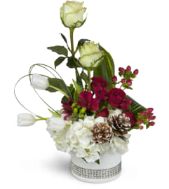 Snowfall Bouquet™. An arrangement by Yesterday's Florist and Gifts.