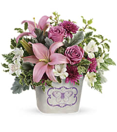 Teleflora's Monarch Garden Bouquet. An arrangement by Pompano Beach Floral.