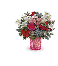 Teleflora's Sweet Crystal Bouquet. An arrangement by Marivel's Florist and Gifts.