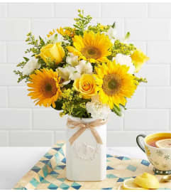 Honey Bee Buzz™ for Summer. An arrangement by Sicola's Florist.