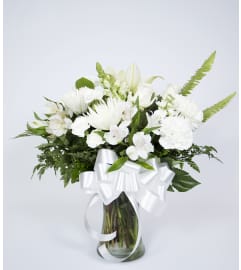 Heavenly Promise. An arrangement by Erleene's Florist.