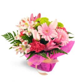 Tickled Pink. An arrangement by Erika's Flowers.