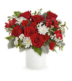 The Teleflora's Lush Love Bouquet. An arrangement by Marivel's Florist and Gifts.