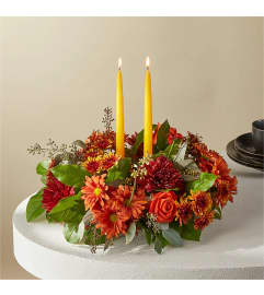 Ember Banquet Centerpiece. An arrangement by Fink Flowers, Gifts and Flower Delivery.