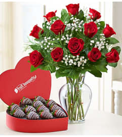 Romantic Gesture™ Heart Box. An arrangement by Garden of Eden Floral.