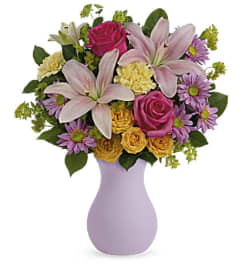 Teleflora's Perfectly Pastel. An arrangement by Pompano Beach Floral.