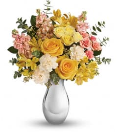 Teleflora's Soft Reflections Bouquet. An arrangement by Pompano Beach Floral.