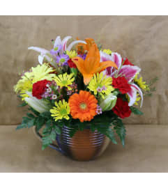 Sunny Side Up. An arrangement by The Windsor Florist.