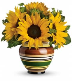 Teleflora's Harvest Sunrise Bouquet. An arrangement by Pompano Beach Floral.