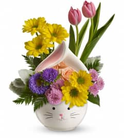 Teleflora's Easter Bunny Bouquet. An arrangement by Devine Orchid.