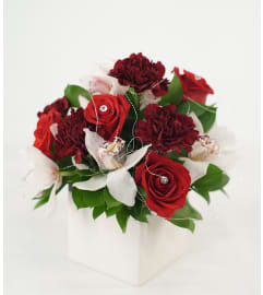 Classic Red Rose Beauty. An arrangement by Flower Fantasy Inc..