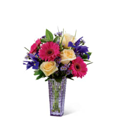 The FTD® Hello Happiness™ Bouquet. An arrangement by Mystic Garden Floral.